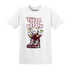 High White Team Red 1s T Shirt Match Bee Sneaker - NastyJamz