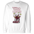 High White Team Red 1s Sweatshirt Match Bee Sneaker - NastyJamz