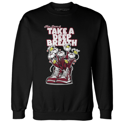 High White Team Red 1s Sweatshirt Match Bee Sneaker - NastyJamz