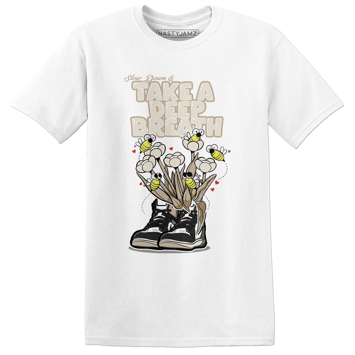 Latte 1s T Shirt Match Bee Sneaker - NastyJamz