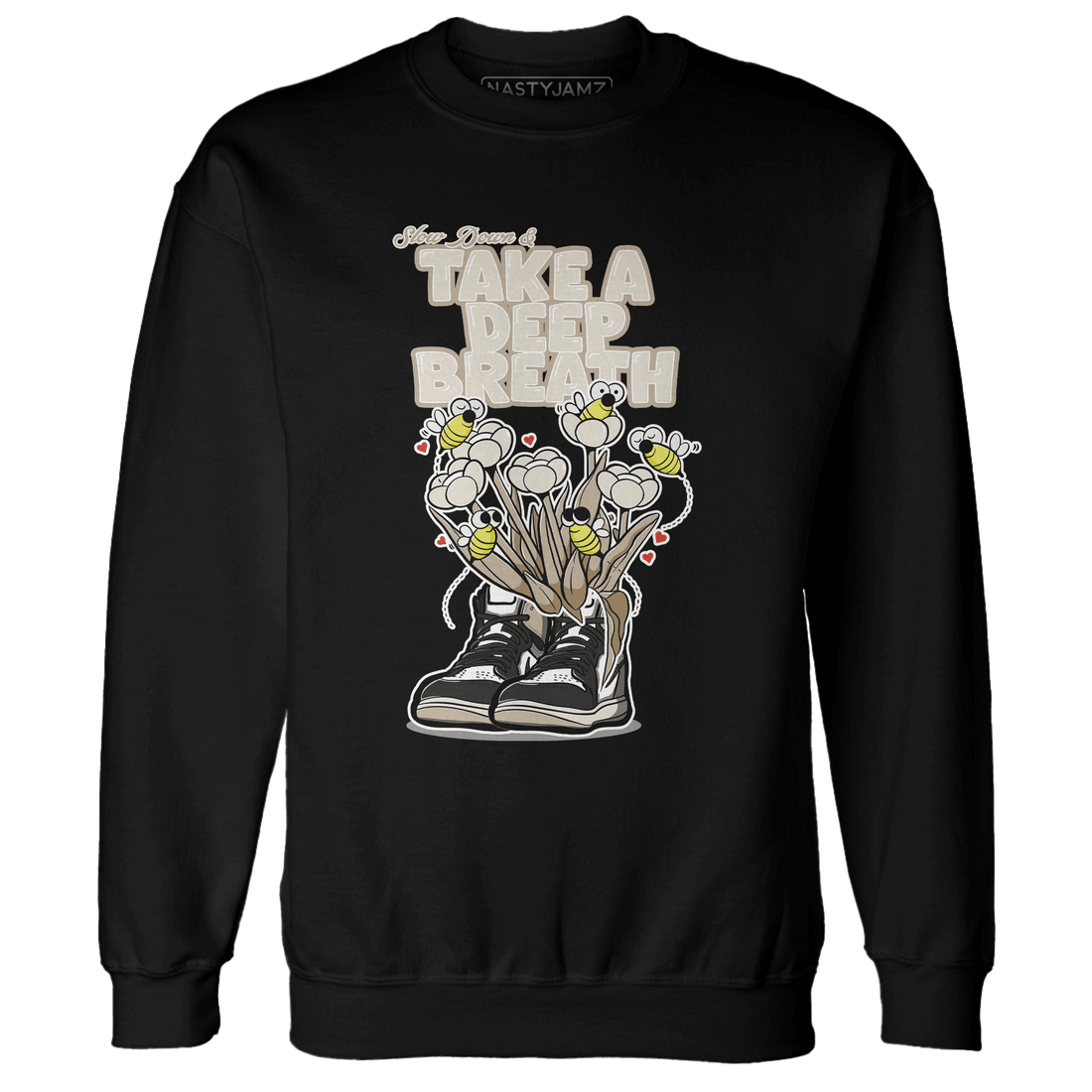 Latte 1s Sweatshirt Match Bee Sneaker - NastyJamz