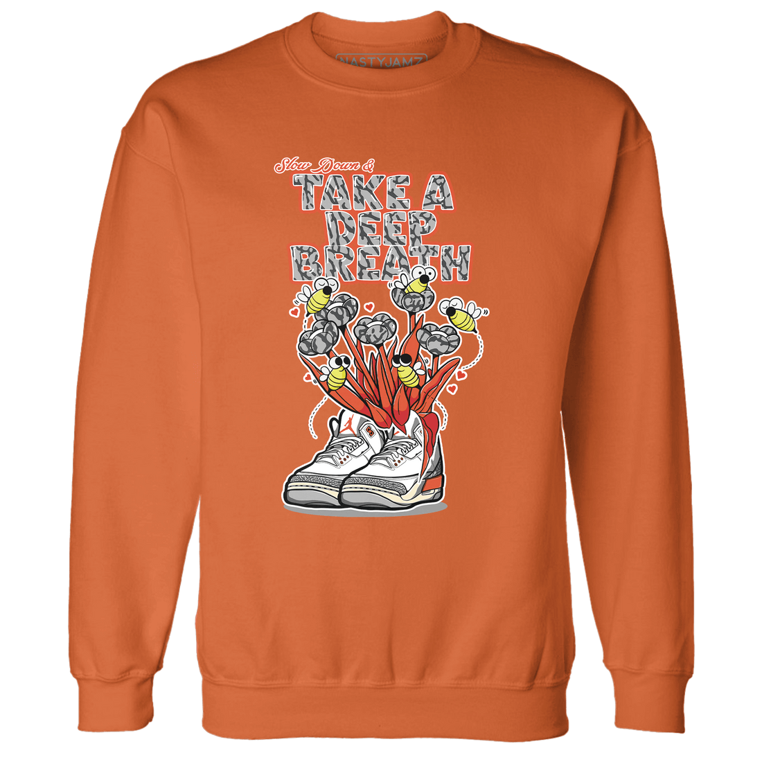 Georgia Peach 3s Sweatshirt Match Bee Sneaker - NastyJamz