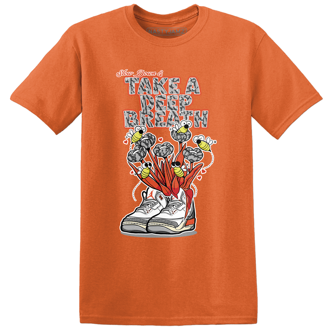 Georgia Peach 3s T Shirt Match Bee Sneaker - NastyJamz