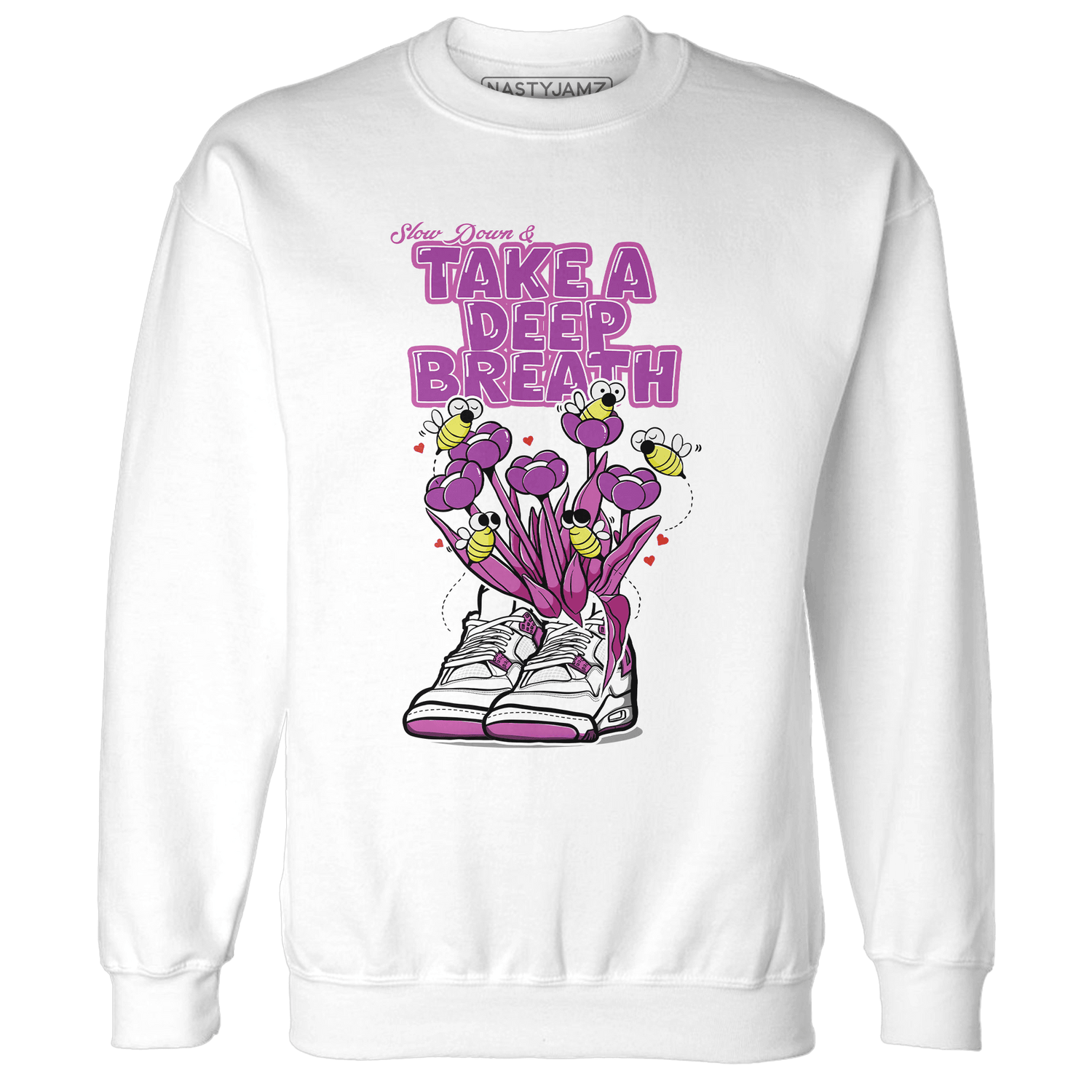 GS Hyper Violet 4s Sweatshirt Match Bee Sneaker - NastyJamz