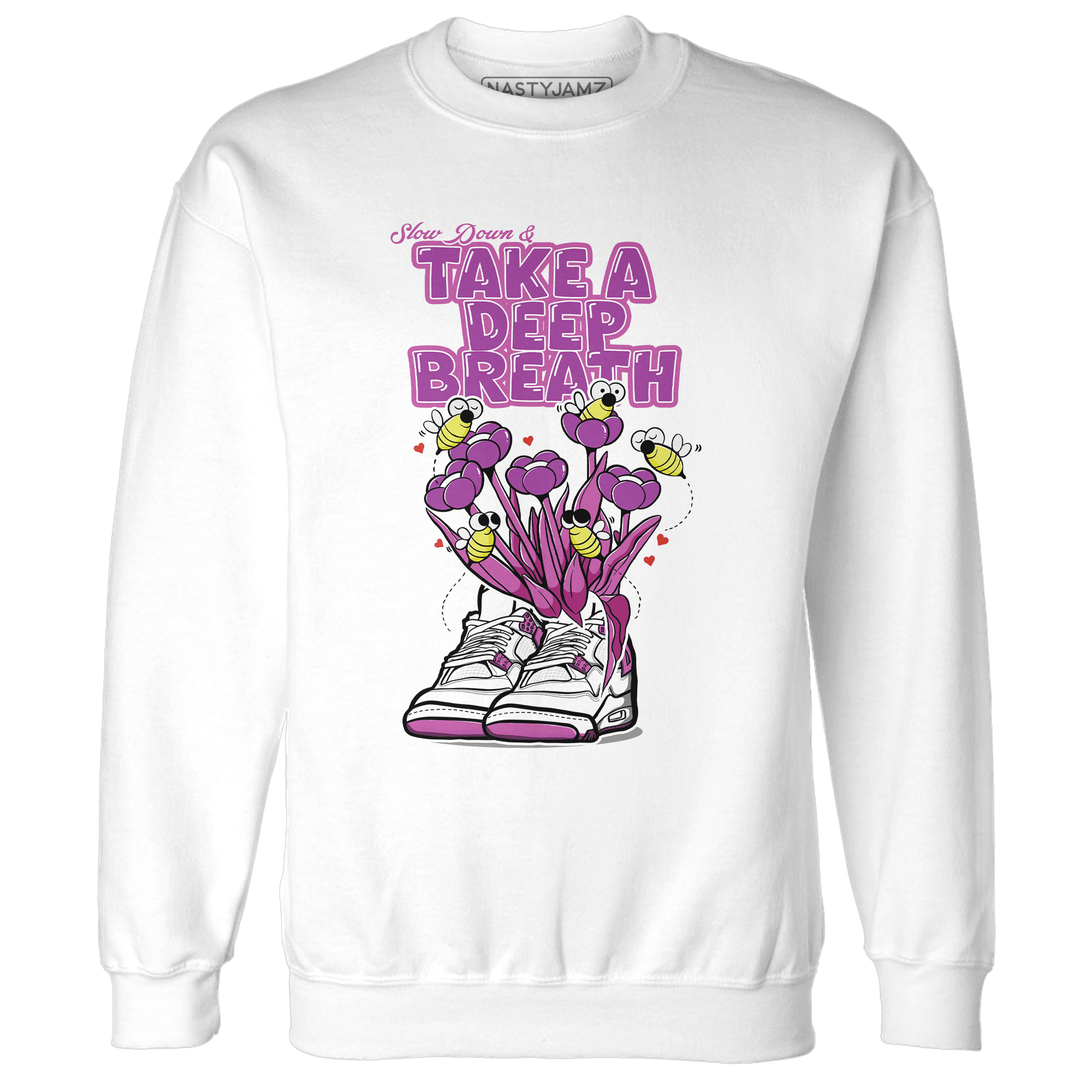 GS Hyper Violet 4s Sweatshirt Match Bee Sneaker - NastyJamz