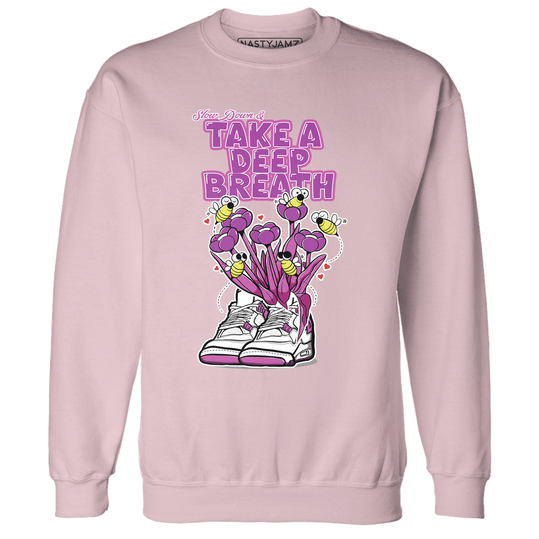 GS Hyper Violet 4s Sweatshirt Match Bee Sneaker - NastyJamz
