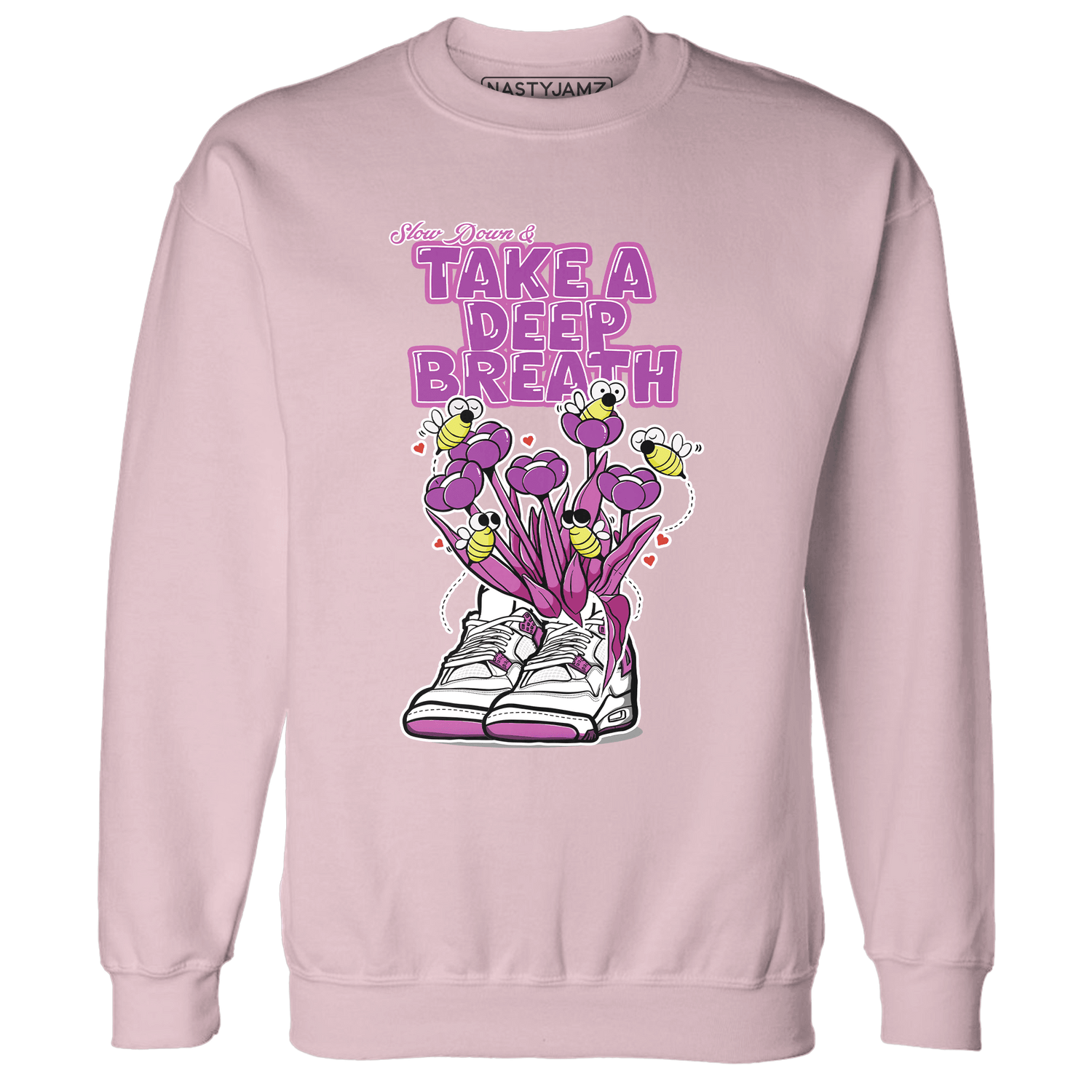 GS Hyper Violet 4s Sweatshirt Match Bee Sneaker - NastyJamz