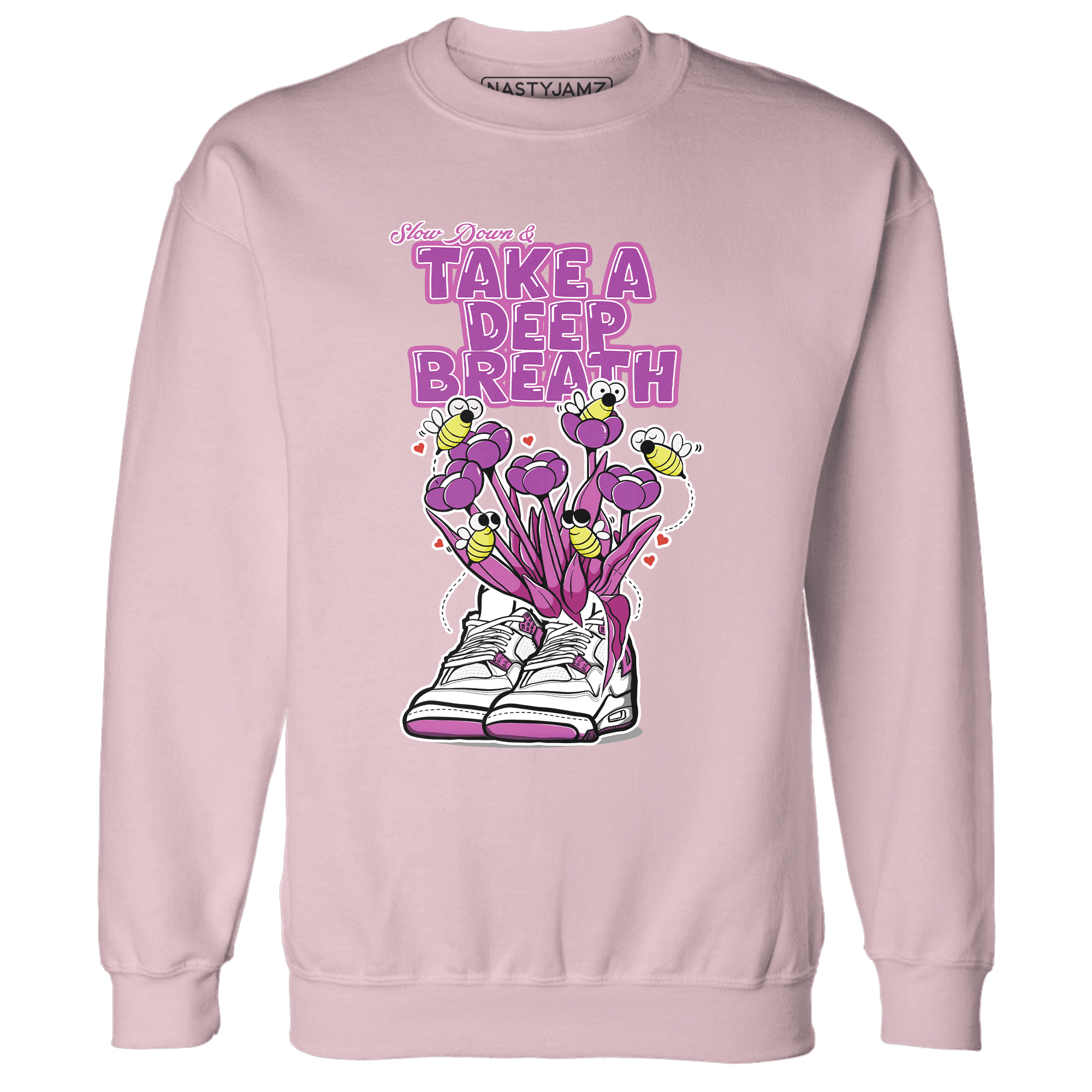 GS Hyper Violet 4s Sweatshirt Match Bee Sneaker - NastyJamz