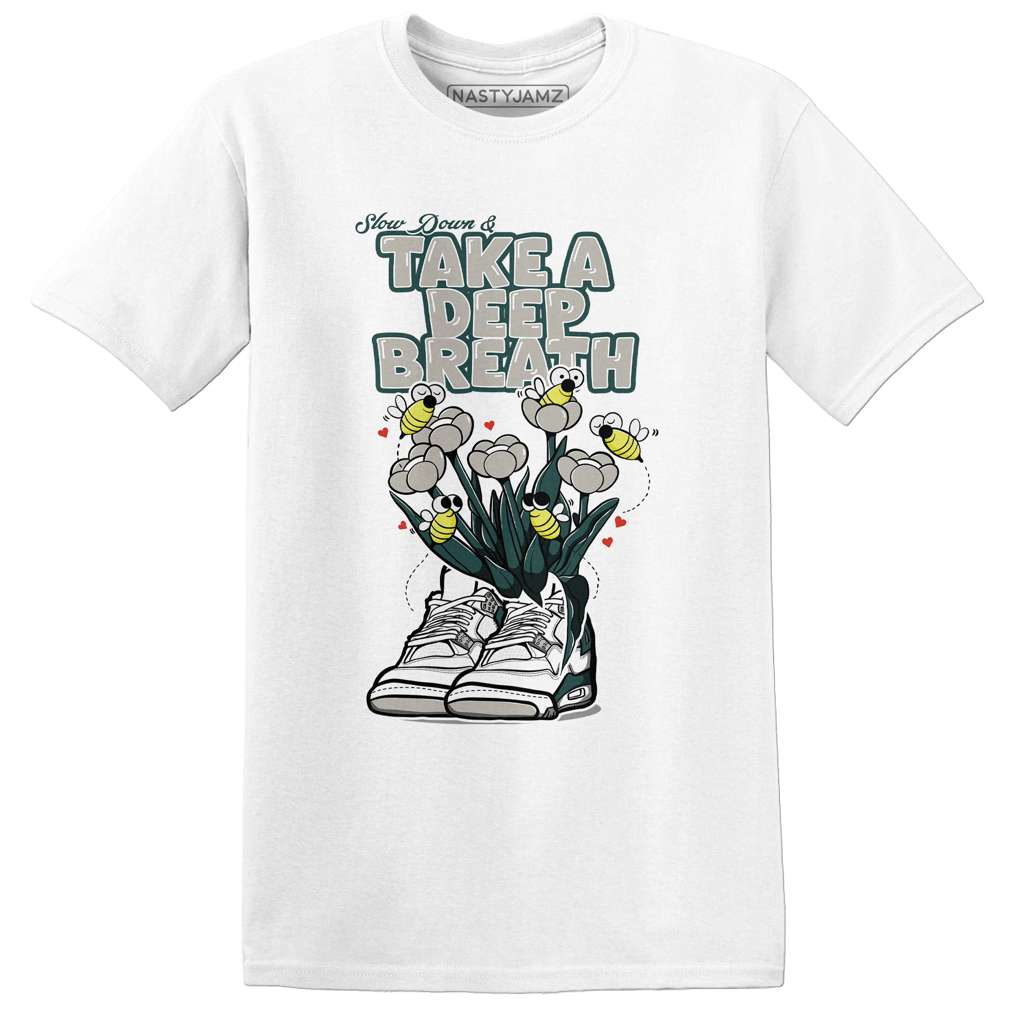 Oxidized Green 4s T Shirt Match Bee Sneaker - NastyJamz