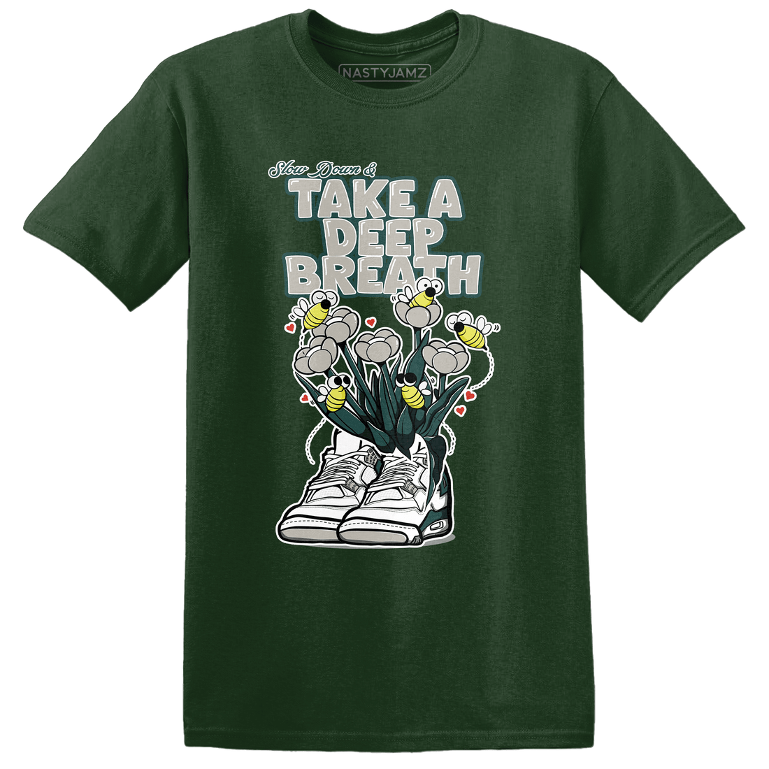 Oxidized Green 4s T Shirt Match Bee Sneaker - NastyJamz