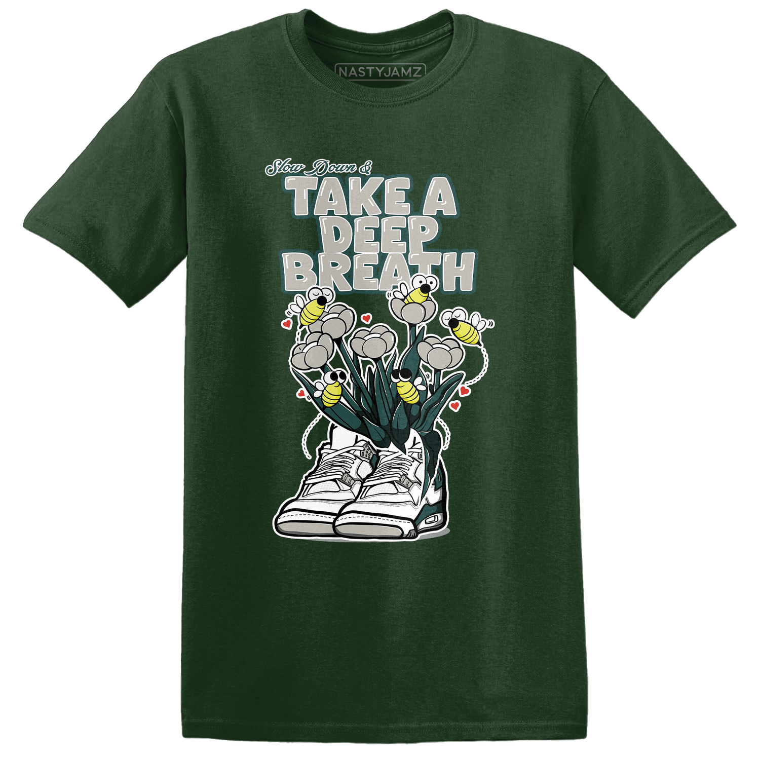 Oxidized Green 4s T Shirt Match Bee Sneaker - NastyJamz