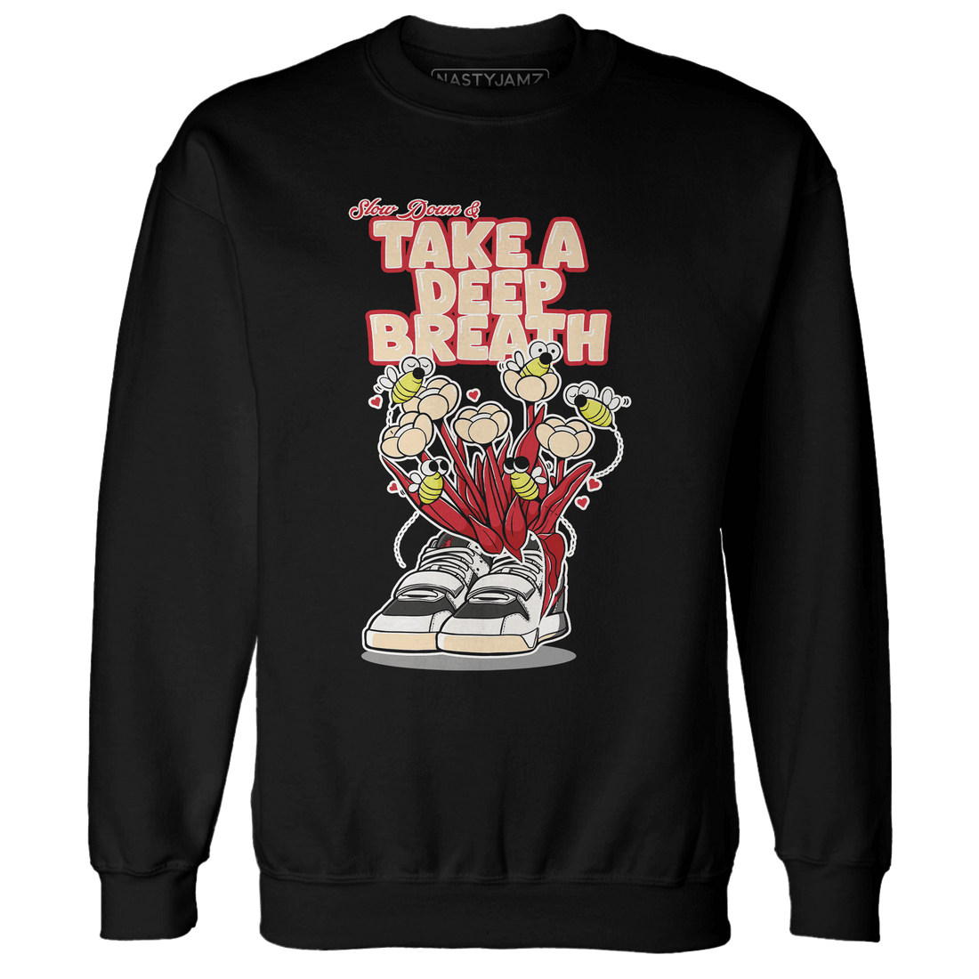 Jumman Jack University Red Sweatshirt Match Bee Sneaker - NastyJamz