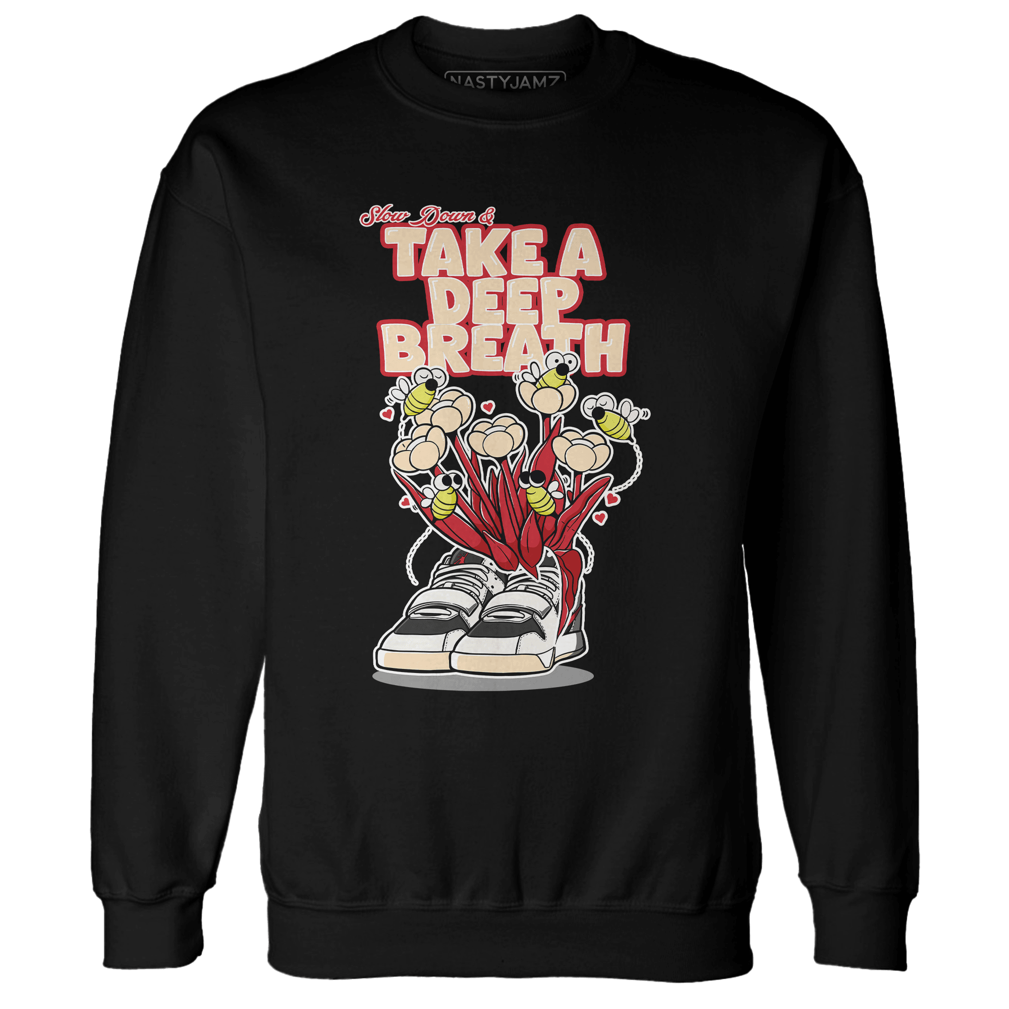 Jumman Jack University Red Sweatshirt Match Bee Sneaker - NastyJamz