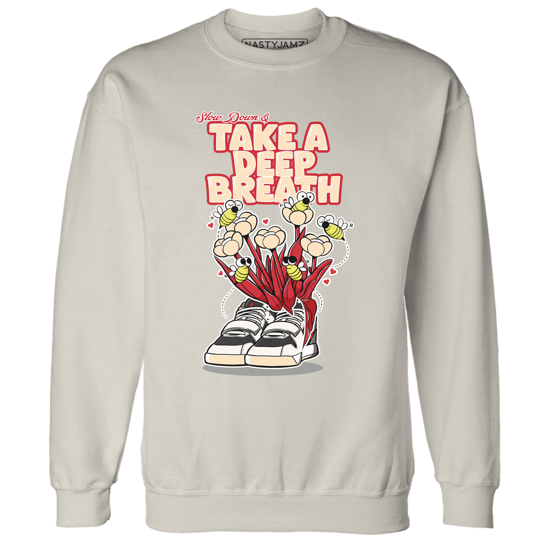 Jumman Jack University Red Sweatshirt Match Bee Sneaker - NastyJamz