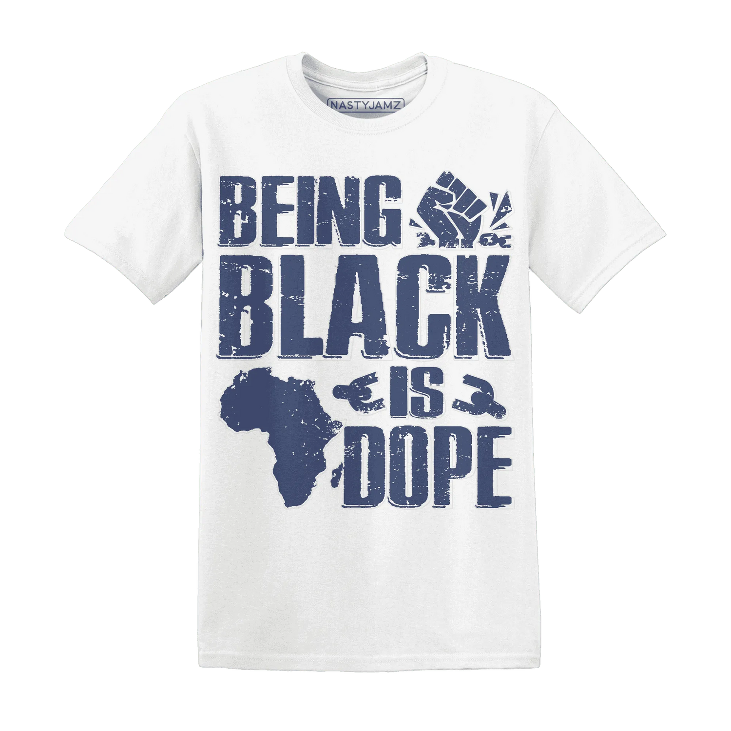Low-Diffused-Blue-11s-T-Shirt-Match-Being-Black-Is-Dope