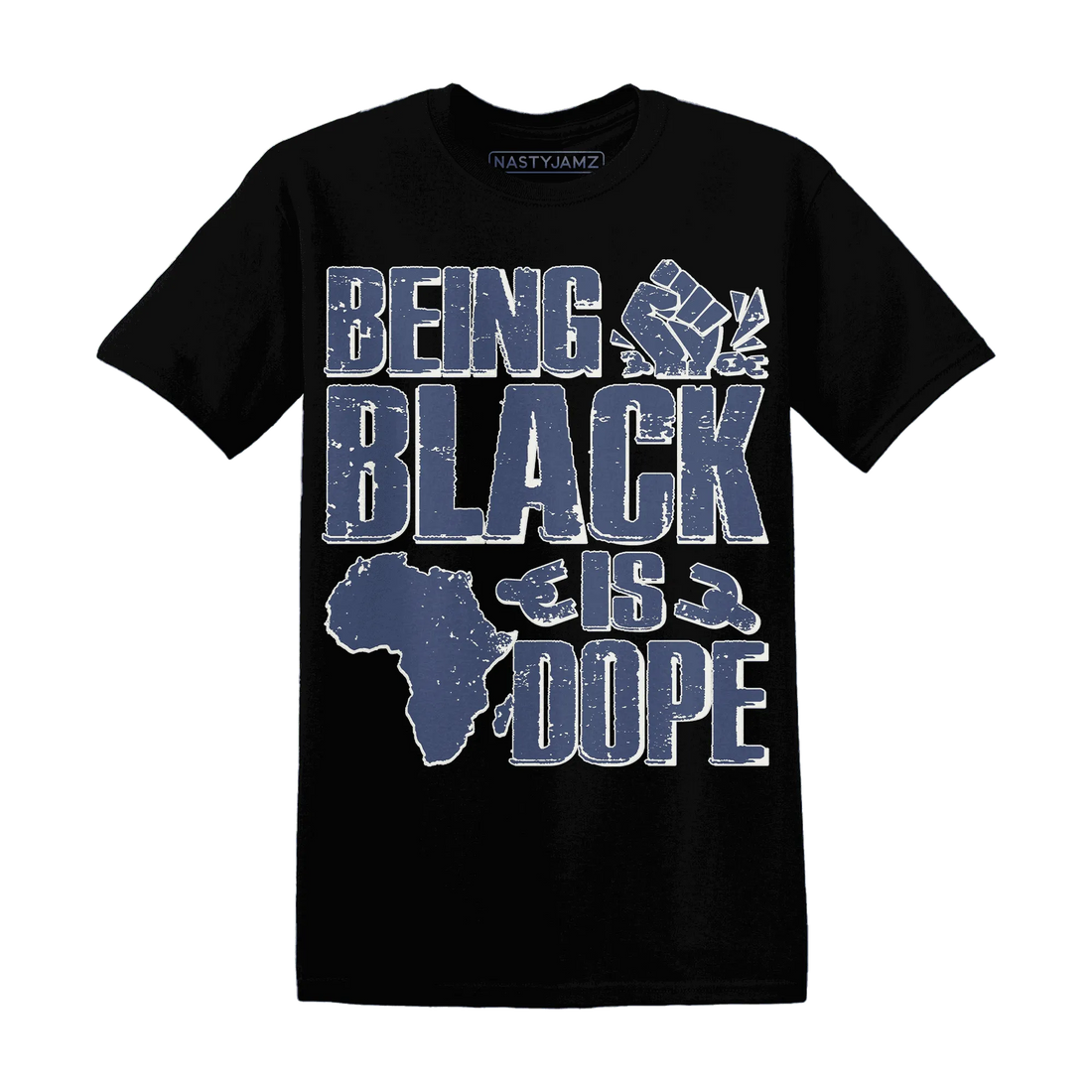 Low-Diffused-Blue-11s-T-Shirt-Match-Being-Black-Is-Dope