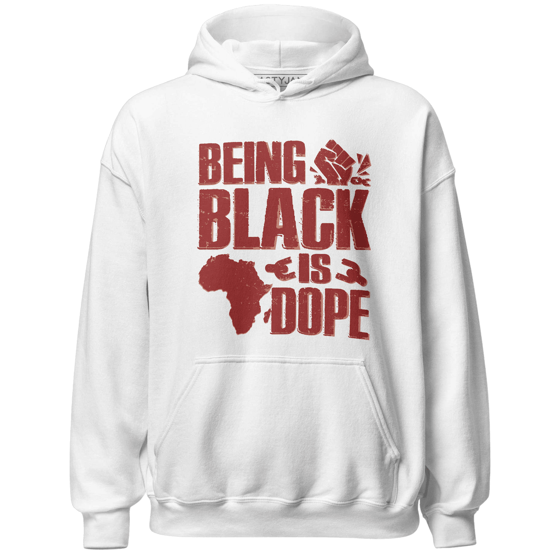 Dune Red 13s Hoodie Match Being Black Is Dope - NastyJamz