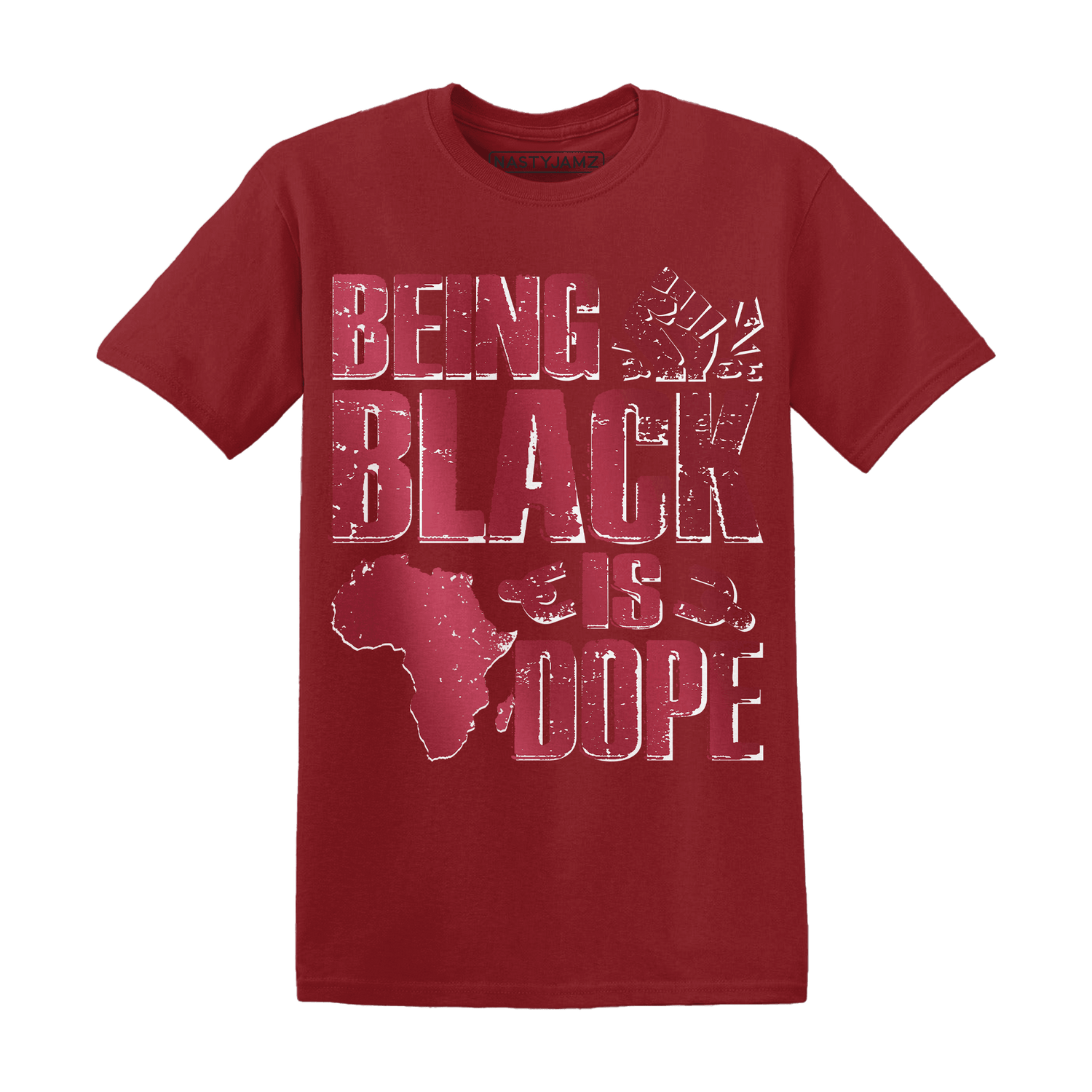 High 85 Metallic Burgundy 1s T Shirt Match Being Black Is Dope - NastyJamz