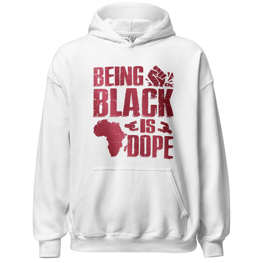 High 85 Metallic Burgundy 1s Hoodie Match Being Black Is Dope - NastyJamz