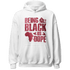 High 85 Metallic Burgundy 1s Hoodie Match Being Black Is Dope - NastyJamz