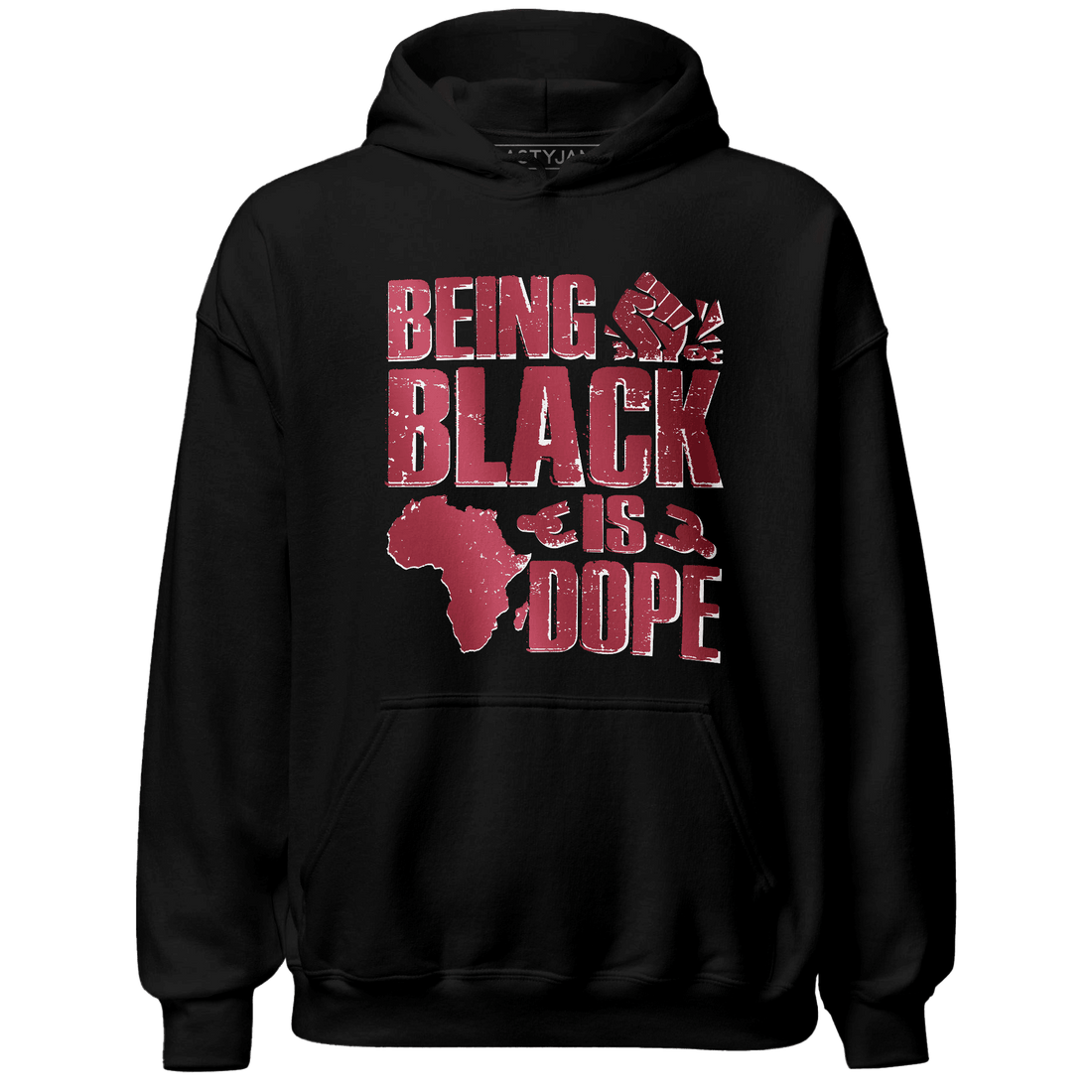 High 85 Metallic Burgundy 1s Hoodie Match Being Black Is Dope - NastyJamz