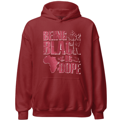 High 85 Metallic Burgundy 1s Hoodie Match Being Black Is Dope - NastyJamz