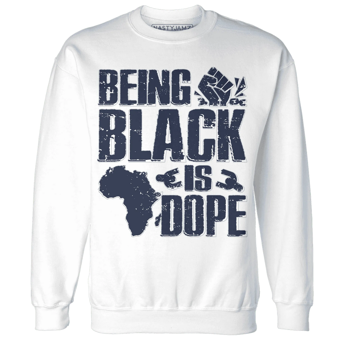 White-Navy-6s-Sweatshirt-Match-Being-Black-Is-Dope