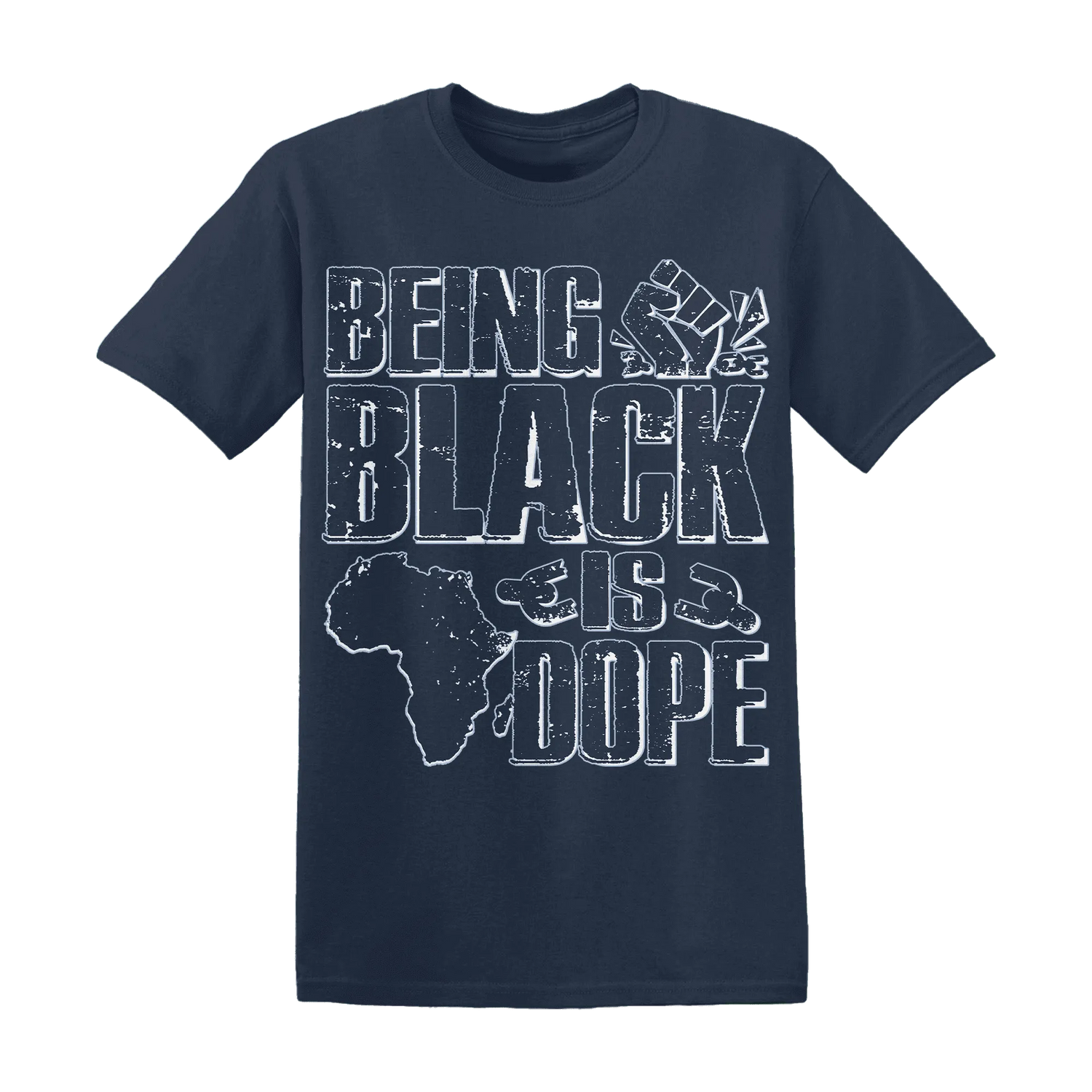 White-Navy-6s-T-Shirt-Match-Being-Black-Is-Dope