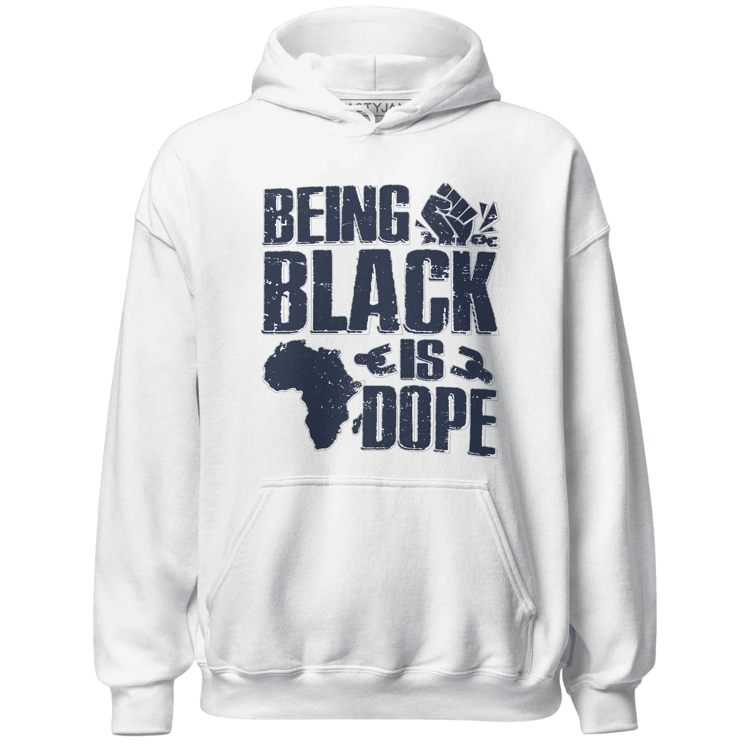 White-Navy-6s-Hoodie-Match-Being-Black-Is-Dope