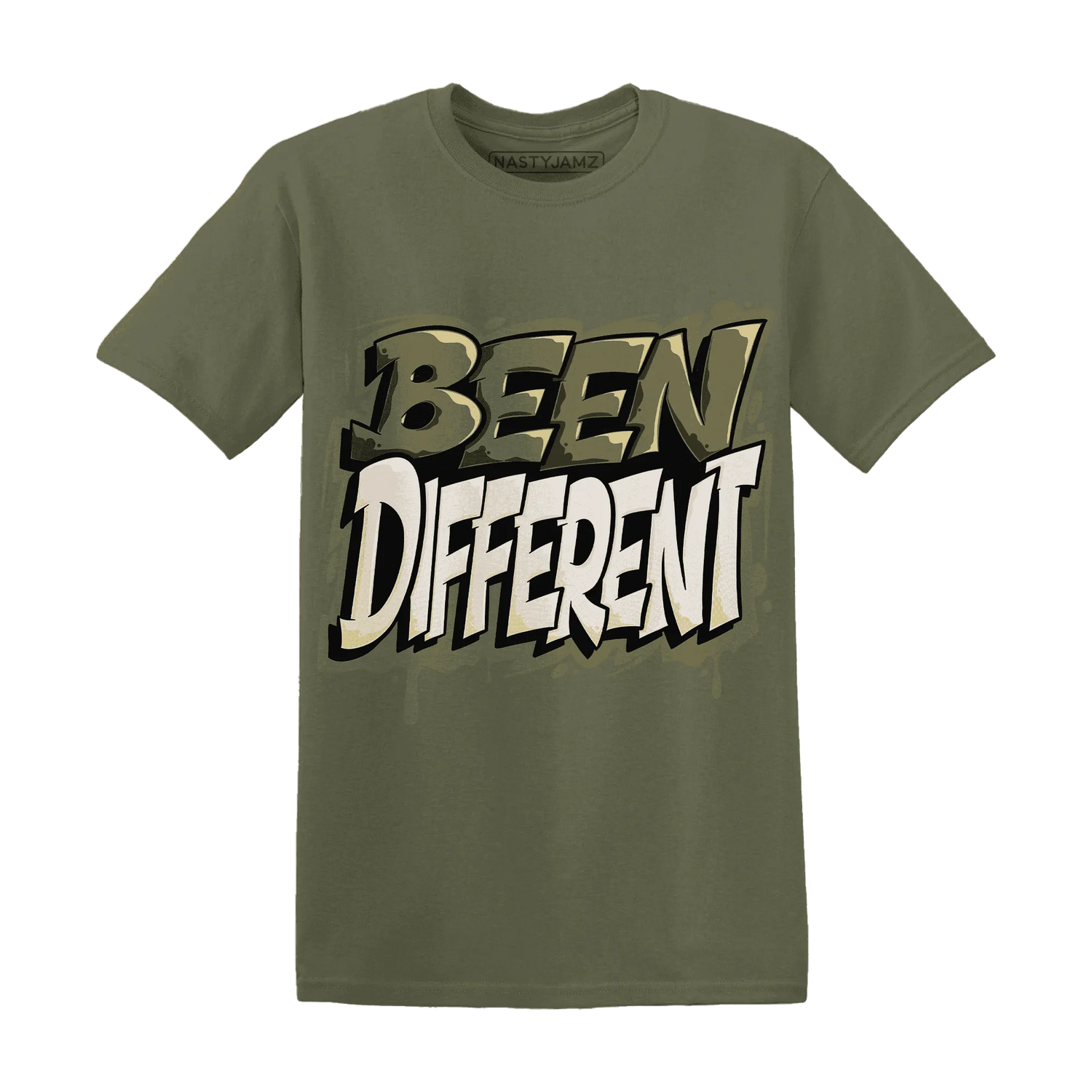 Medium-Olive-1s-NastyJamz-T-Shirt-Match-Become-Different
