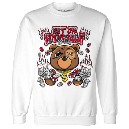 Retro Red Taxi 12s Sweatshirt Match Bet On Yourself BER - NastyJamz