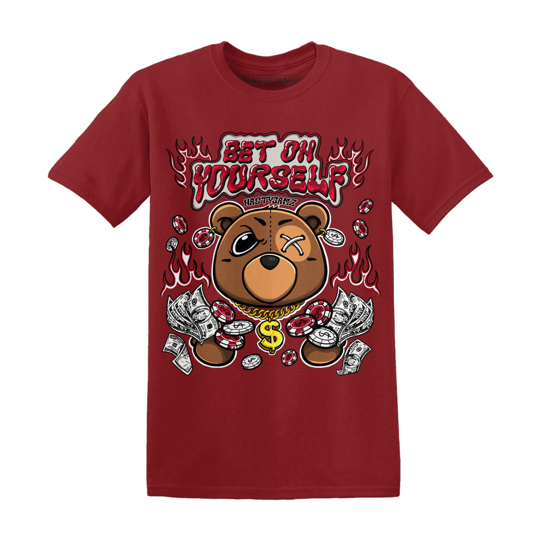 Retro Red Taxi 12s T Shirt Match Bet On Yourself BER - NastyJamz