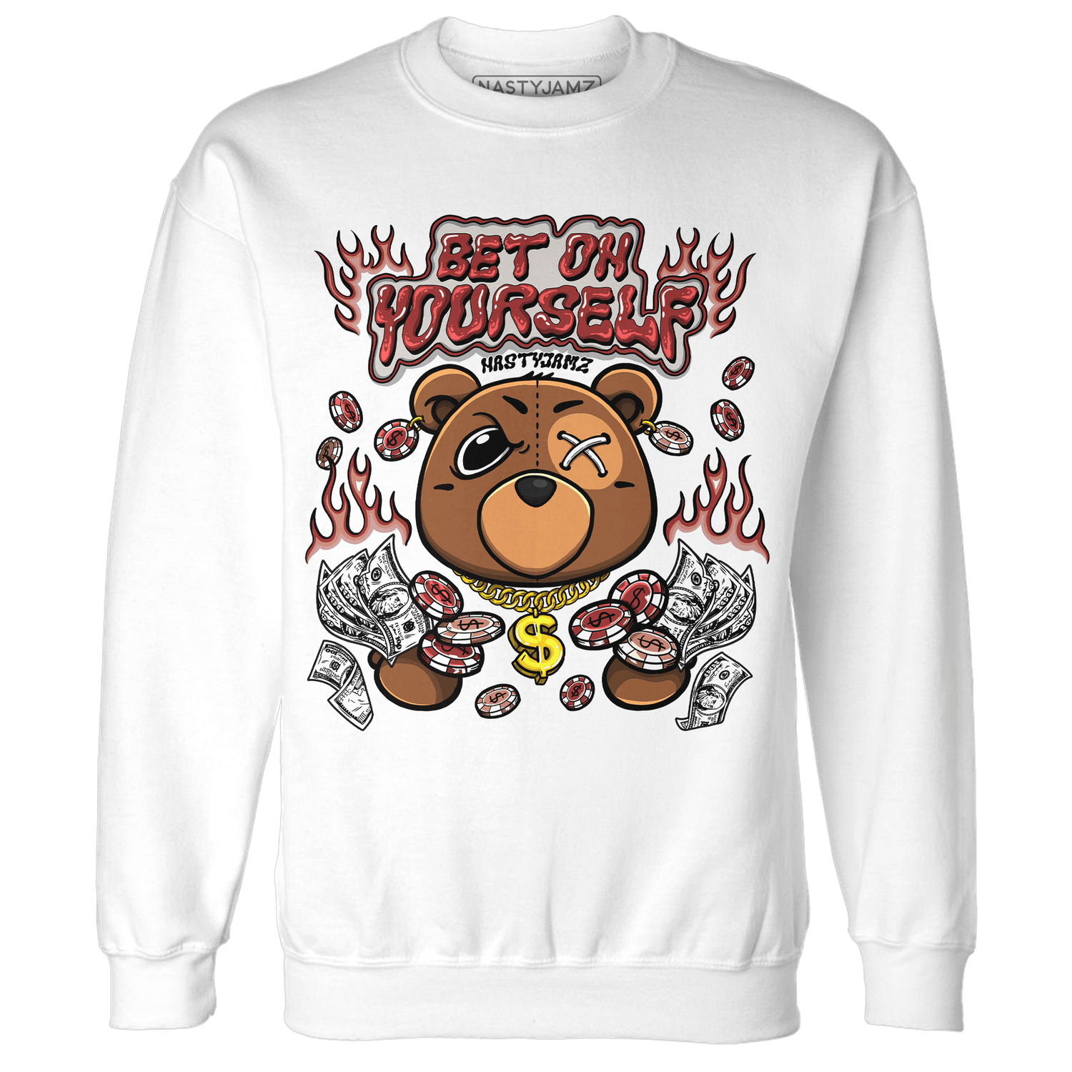 Dune Red 13s Sweatshirt Match Bet On Yourself BER - NastyJamz