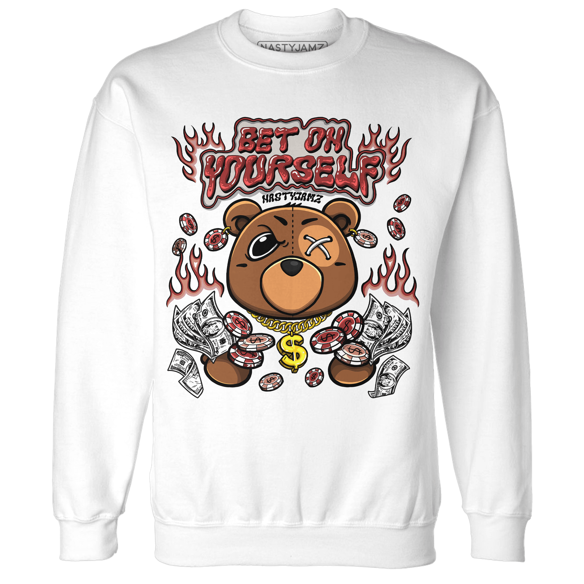 Dune Red 13s Sweatshirt Match Bet On Yourself BER - NastyJamz