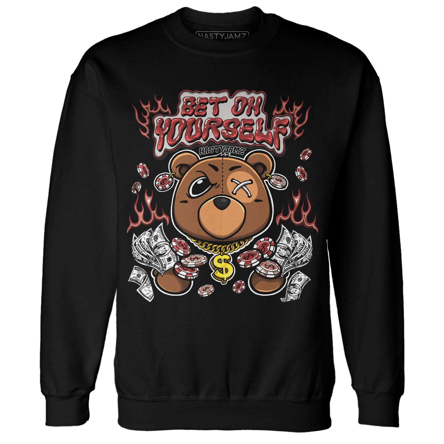 Dune Red 13s Sweatshirt Match Bet On Yourself BER - NastyJamz