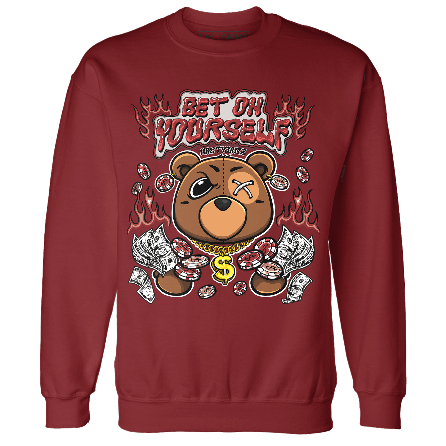 Dune Red 13s Sweatshirt Match Bet On Yourself BER - NastyJamz