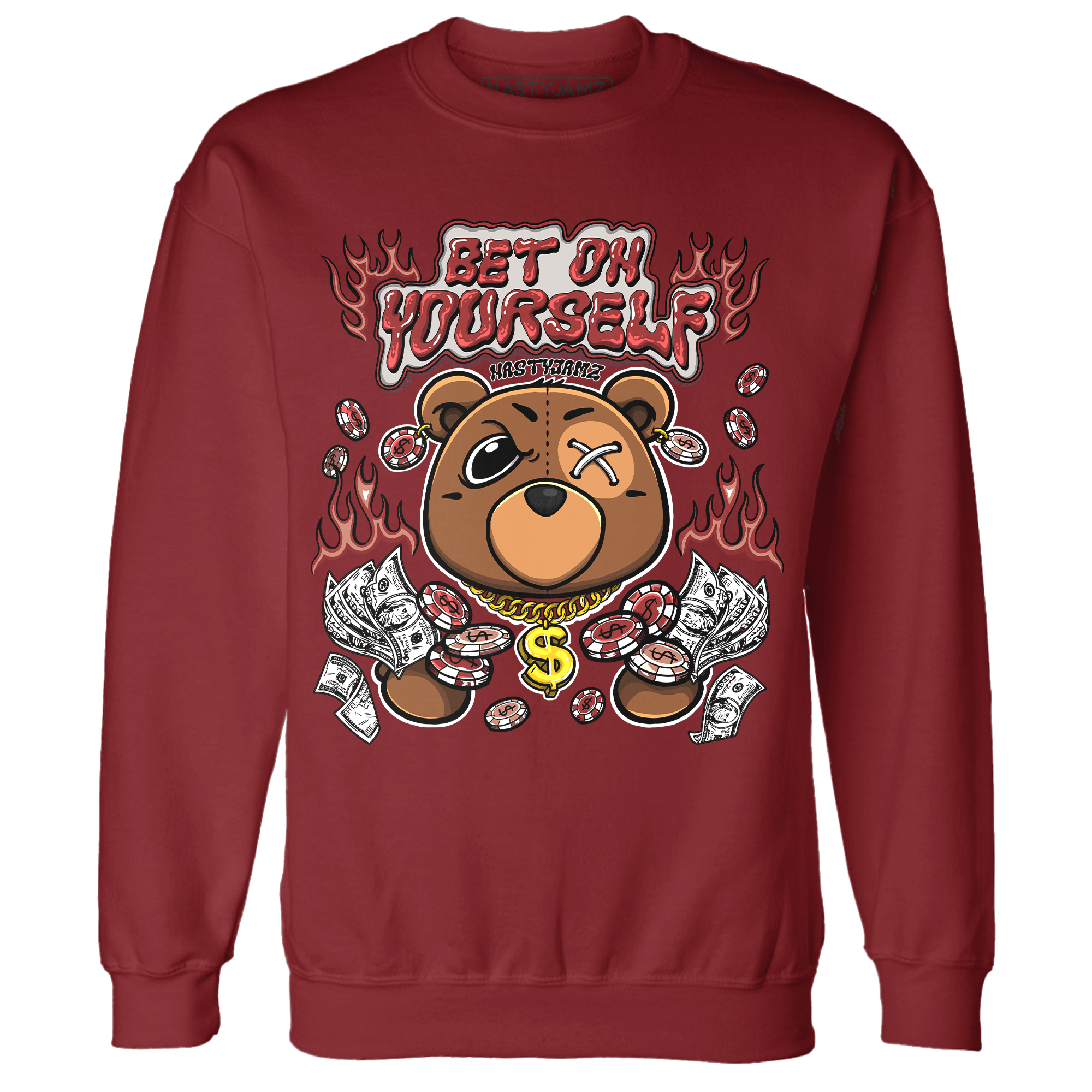 Dune Red 13s Sweatshirt Match Bet On Yourself BER - NastyJamz