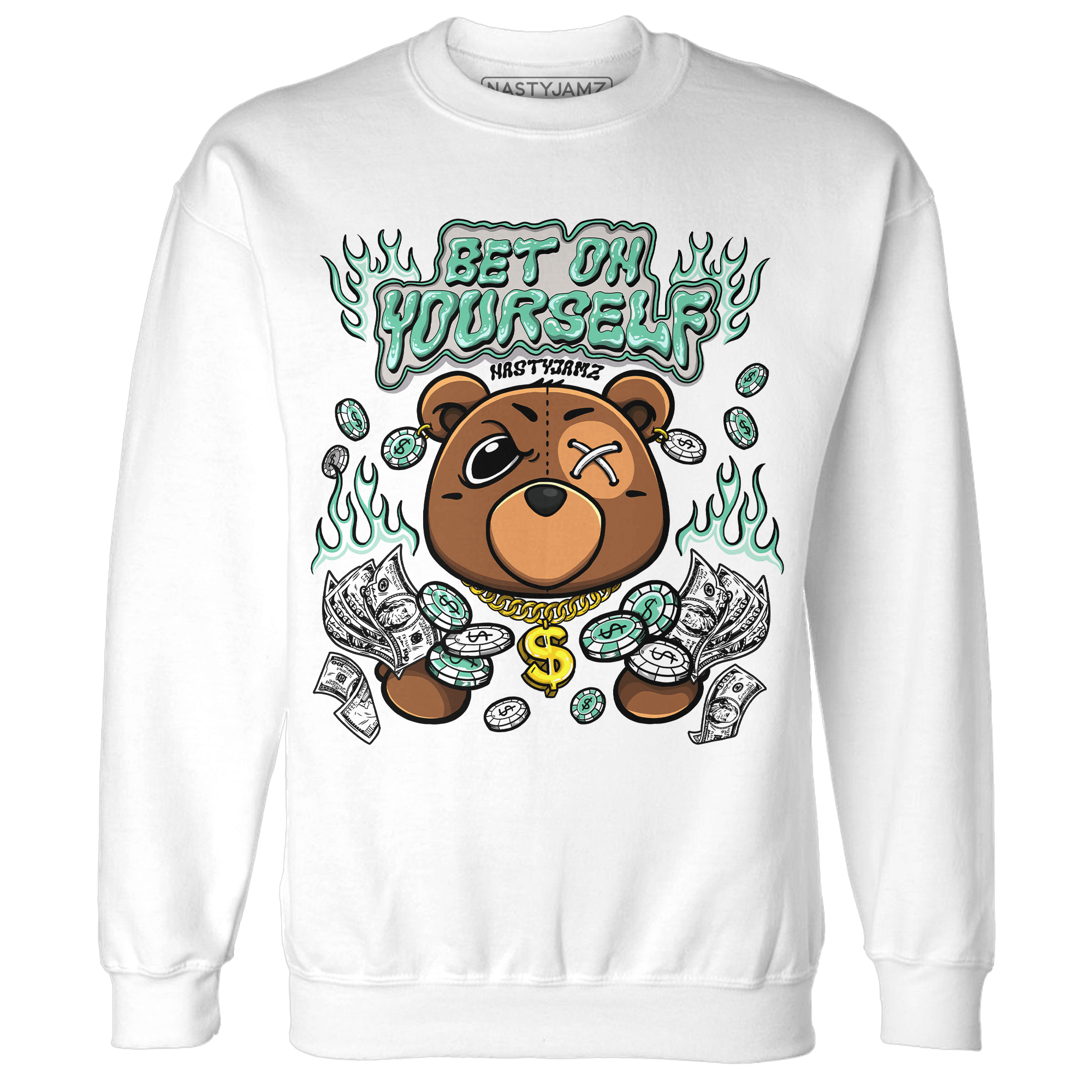 High OG Green Glow 1s Sweatshirt Match Bet On Yourself BER - NastyJamz