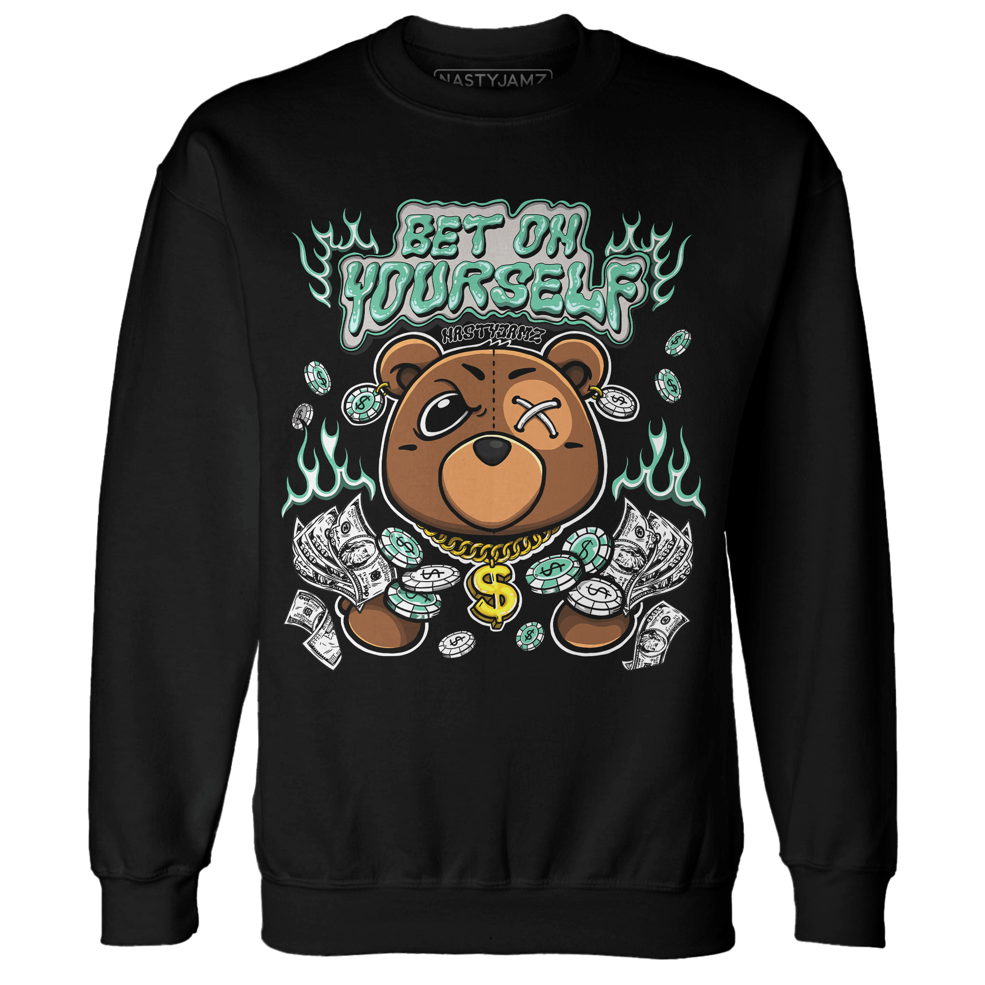 High OG Green Glow 1s Sweatshirt Match Bet On Yourself BER - NastyJamz