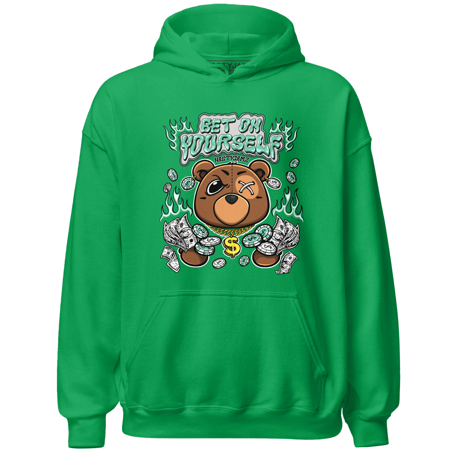 High OG Green Glow 1s Hoodie Match Bet On Yourself BER - NastyJamz