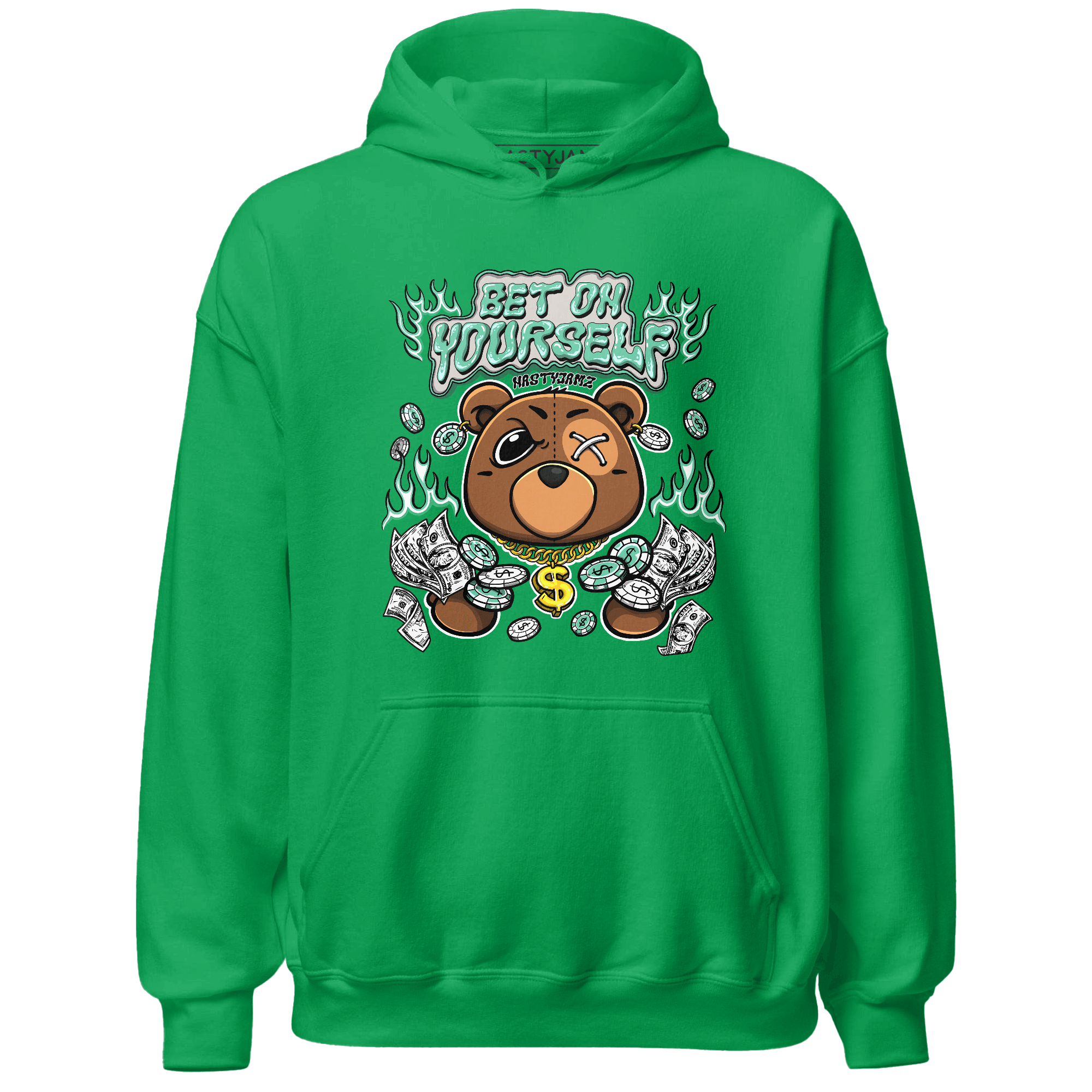 High OG Green Glow 1s Hoodie Match Bet On Yourself BER - NastyJamz
