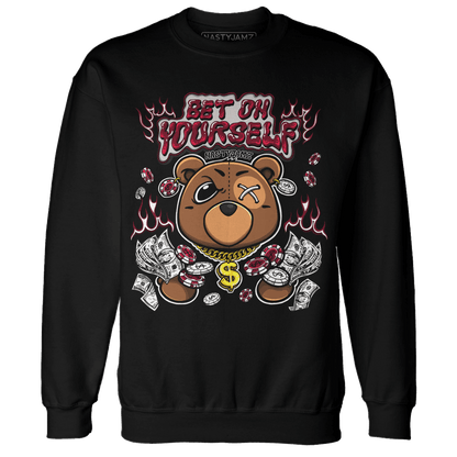 High White Team Red 1s Sweatshirt Match Bet On Yourself BER - NastyJamz