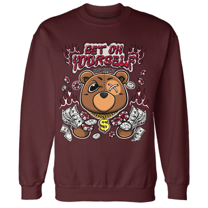 High White Team Red 1s Sweatshirt Match Bet On Yourself BER - NastyJamz
