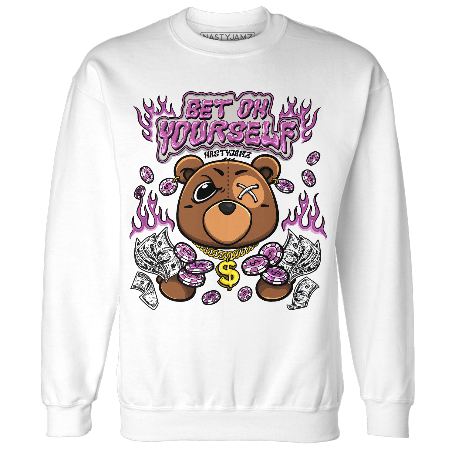 GS Hyper Violet 4s Sweatshirt Match Bet On Yourself BER - NastyJamz