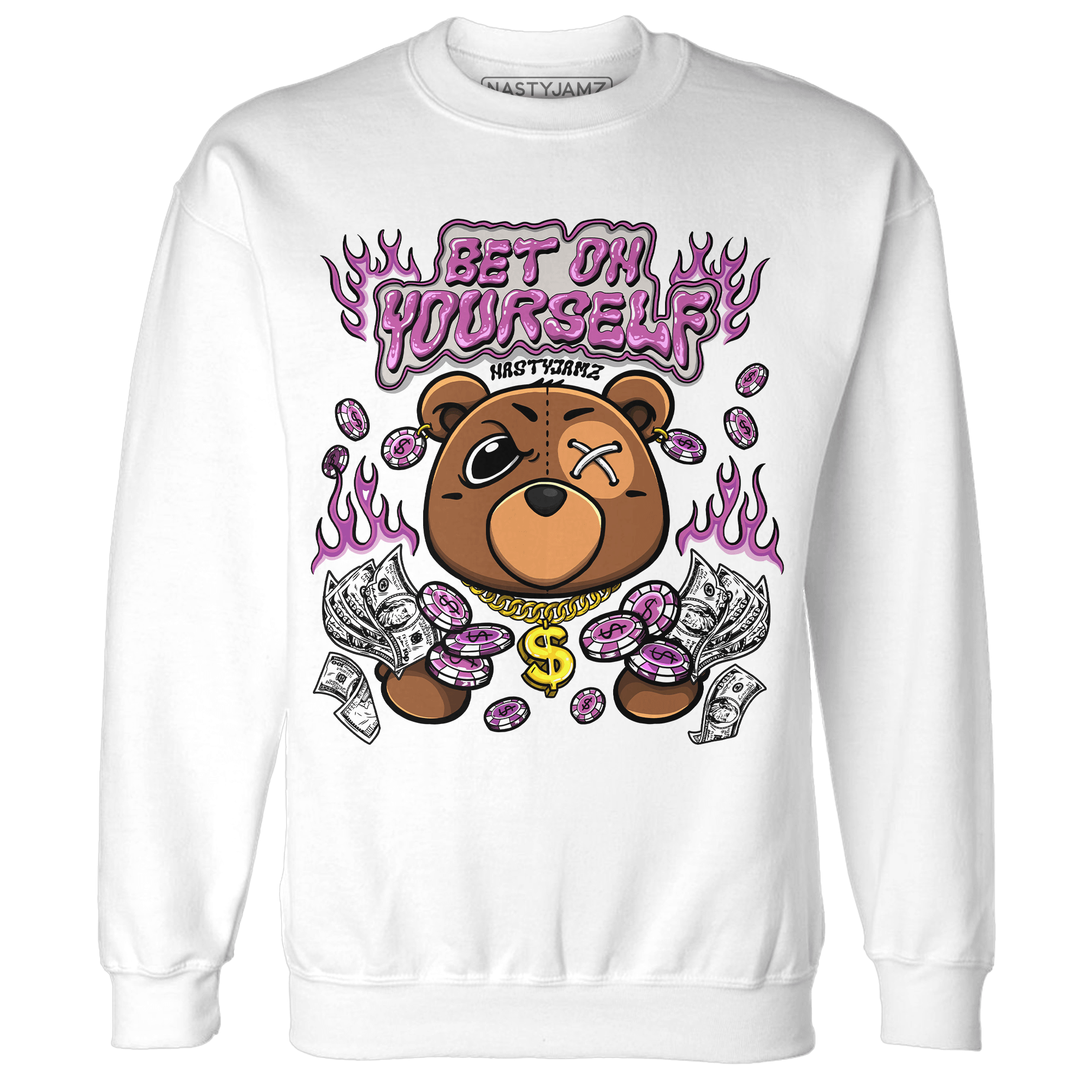 GS Hyper Violet 4s Sweatshirt Match Bet On Yourself BER - NastyJamz