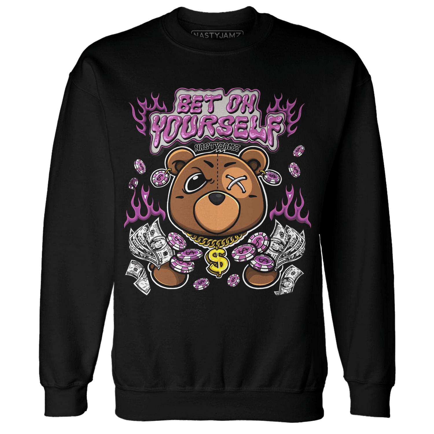 GS Hyper Violet 4s Sweatshirt Match Bet On Yourself BER - NastyJamz