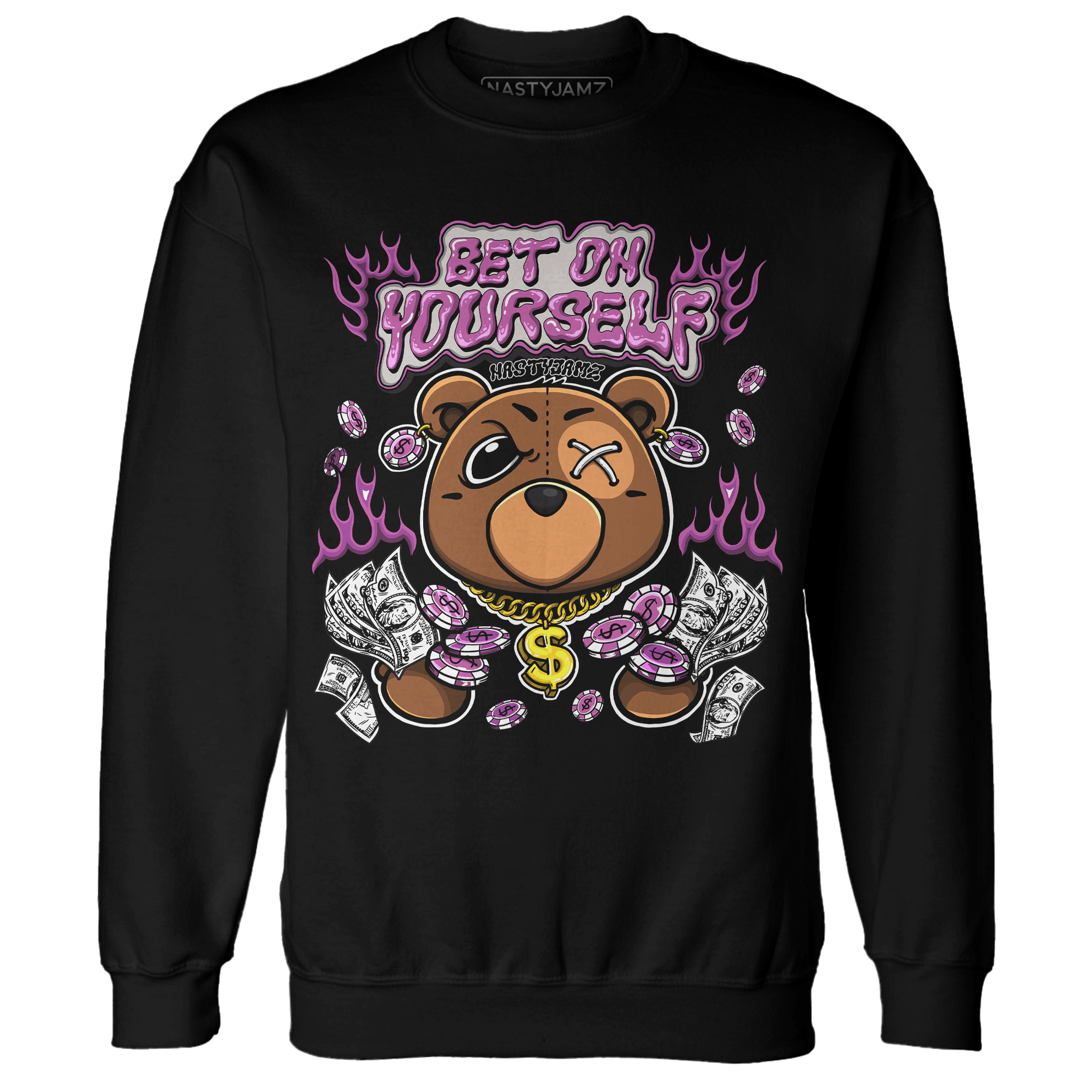 GS Hyper Violet 4s Sweatshirt Match Bet On Yourself BER - NastyJamz