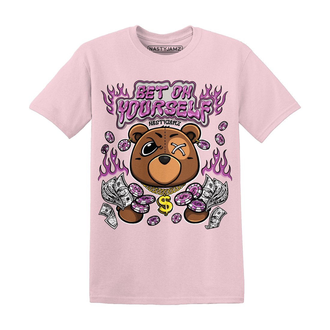 GS Hyper Violet 4s T Shirt Match Bet On Yourself BER - NastyJamz