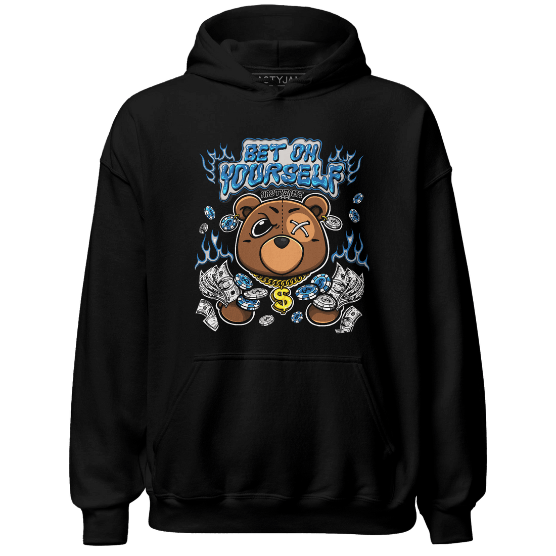 Industrial Blue 4s Hoodie Match Bet On Yourself BER - NastyJamz