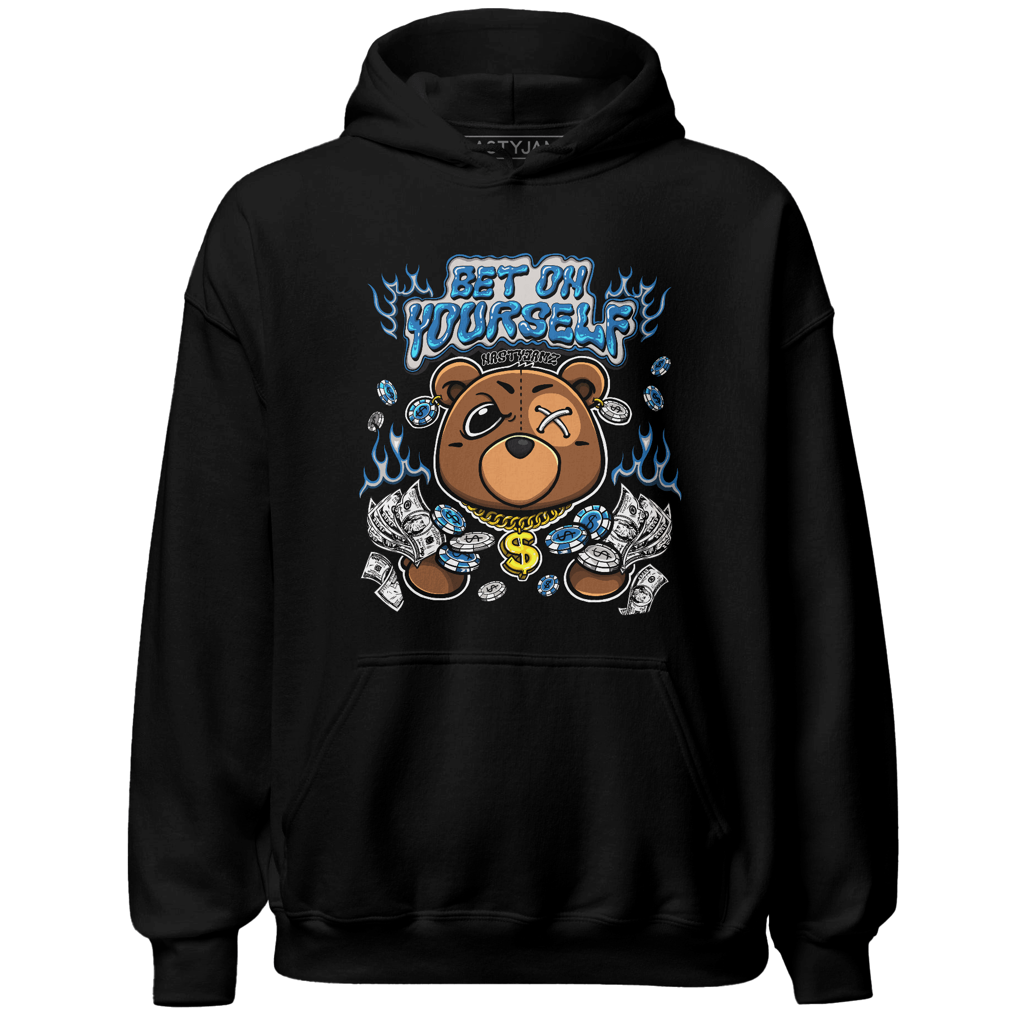 Industrial Blue 4s Hoodie Match Bet On Yourself BER - NastyJamz